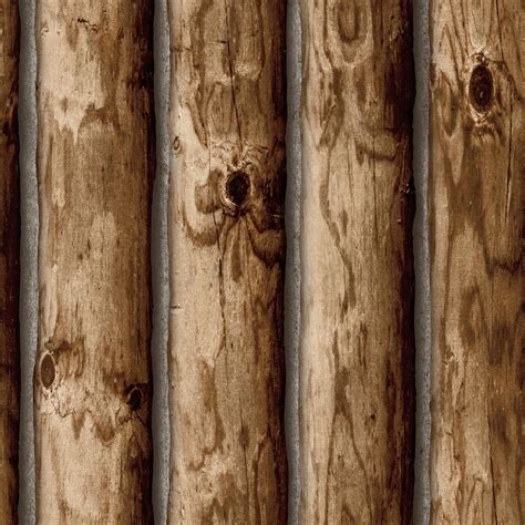 Cabin Logs Peel and Stick Wallpaper – RoomMates Decor