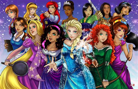 Disney Princess Group by TyrineCarver on DeviantArt