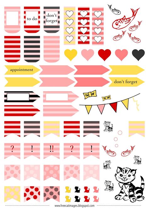 Free Printables Planner Stickers - Printable World Holiday