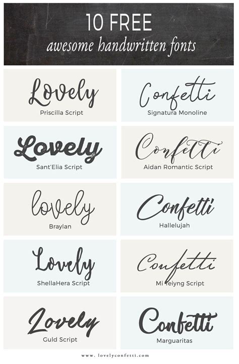 10 free awesome handwritten fonts | Handwritten fonts, Free handwritten script fonts, Free ...