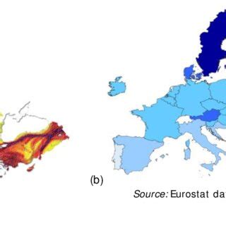 (a) European seismic hazard map (Giardini et al., 2014) and (b)... | Download Scientific Diagram