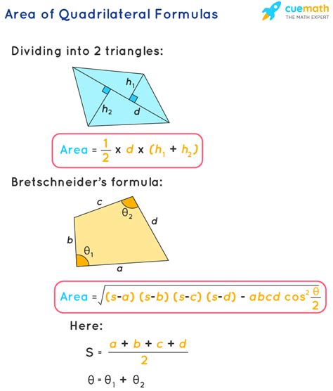 Area of Quadrilateral - Formula, Definition, and Examples