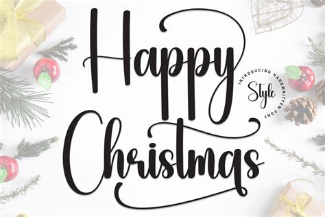 Happy Christmas Font by andikastudio · Creative Fabrica