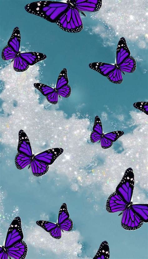 Purple Butterfly Phone Wallpapers - Top Free Purple Butterfly Phone Backgrounds - WallpaperAccess