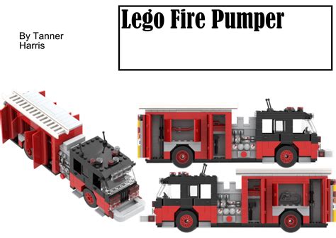 Lego Fire Truckpdf File of Custom Lego Fire Truck Instructions INSTRUCTIONS ONLY - Etsy