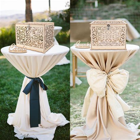 DIY Wedding Gift Card Box Wooden Money Box With Lock Advice Box Wedding Supply | eBay