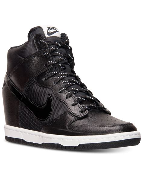 Nike Women's Dunk Sky Hi Essential Sneakers From Finish Line in Black | Lyst