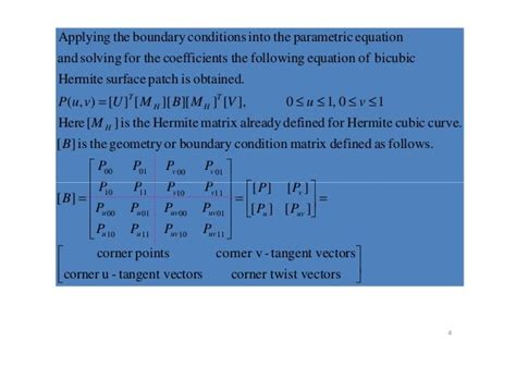 Hermite bicubic-surface-patch