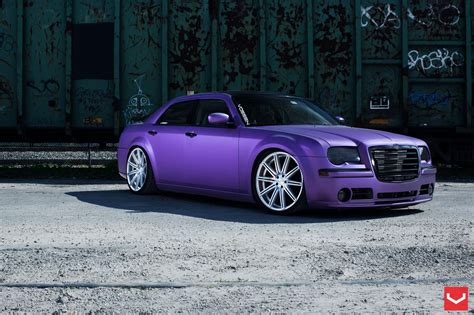 Matte Plum Crazy Purple Chrysler 300 Customized to Impress — CARiD.com Gallery