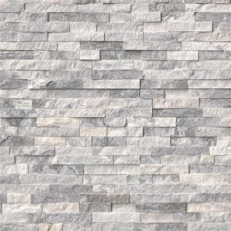 MSI Alaska Gray Ledger Panel 6 in. x 24 in. Natural Marble Wall Tile (6 sq. ft./Case) LPNLMALAGRY624