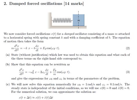 What Do You Mean By Damped And Forced Oscillation at edwardkroberts blog