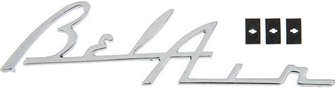 1955-1956 Chevy Car "Bel Air" Script Custom Chrome Dash Emblem