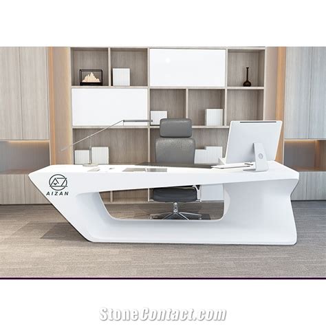 Modern Home Office Table White Office Desk from China - StoneContact.com