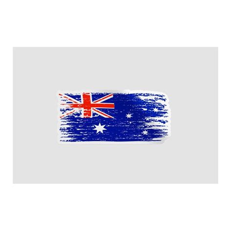 Australia Flag Style 19 Sticker - DecalsHouse