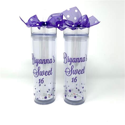 Sweet 16 Birthday Tumbler Favors Sweet 16 Party Ideas - Etsy