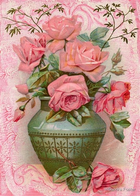 "Old Fashioned Rose Bouquet" by Sandra Foster | Redbubble