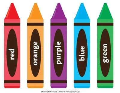 Free Printable Crayon Templates - The Artisan Life