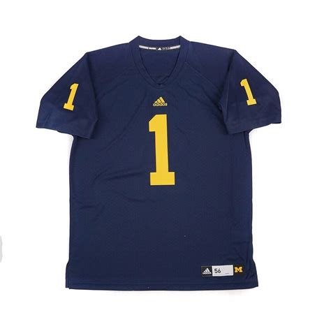 MICHIGAN WOLVERINES ADIDAS AUTHENTIC ON-FIELD GAME FOOTBALL JERSEY MEN'S | eBay