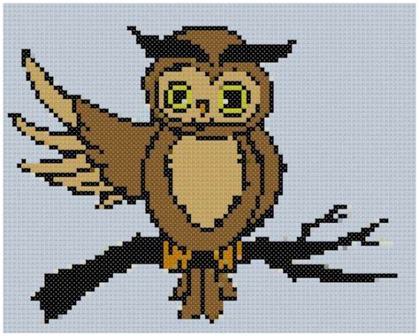 Easy Owl Cross Stitch Pattern | Advanced Cross Stitch