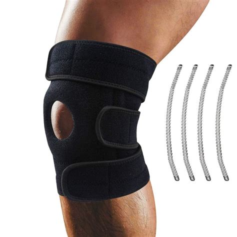 Knee Brace Support - Relieves ACL, LCL, MCL, Meniscus Tear, Arthritis, Tendonitis Pain. Open ...