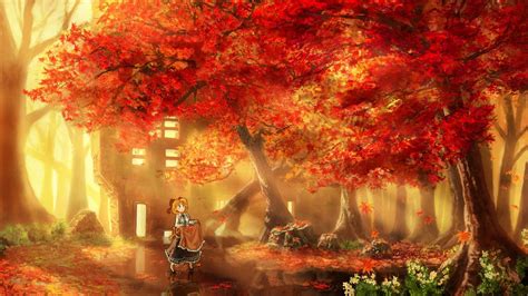 Autumn Anime Wallpapers - Wallpaper Cave