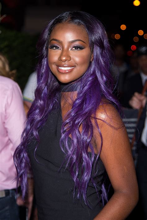 Justine Skye Purple Hair Moments | [site:name] | Essence