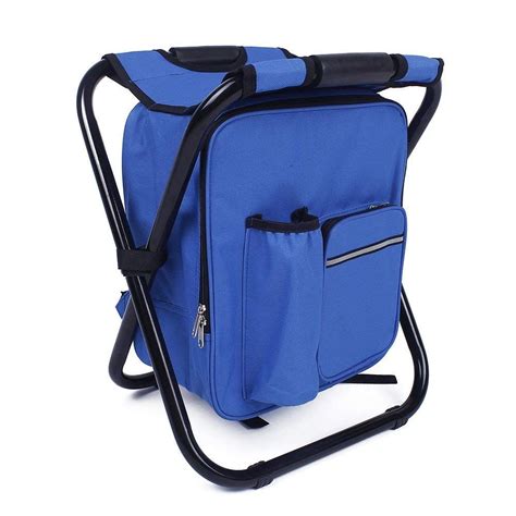 We Moment Folding Portable seat Backpack Fishing Cooler Beach Chair for Camping, Fishing ...