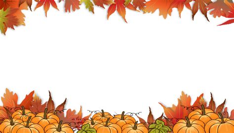 Vector Fall Leaf Border