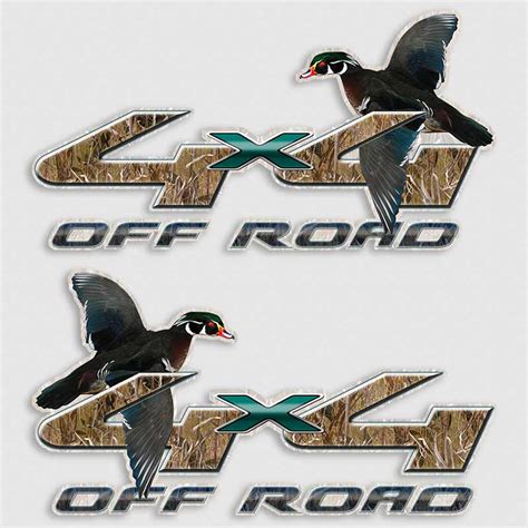 Wood Duck Ford 4x4 Truck Decals | Waterfowl Hunting Sticker