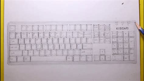 Computer Keyboard Drawing Pictures How to draw a keyboard