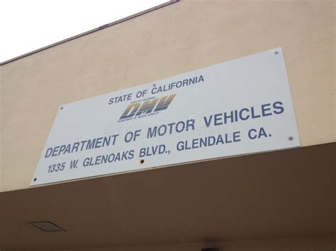 Department of Motor Vehicles DMV California Entrance Sign Editorial Photo - Image of passed ...