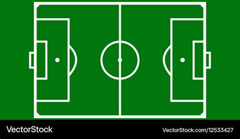 Football pitch layout Royalty Free Vector Image