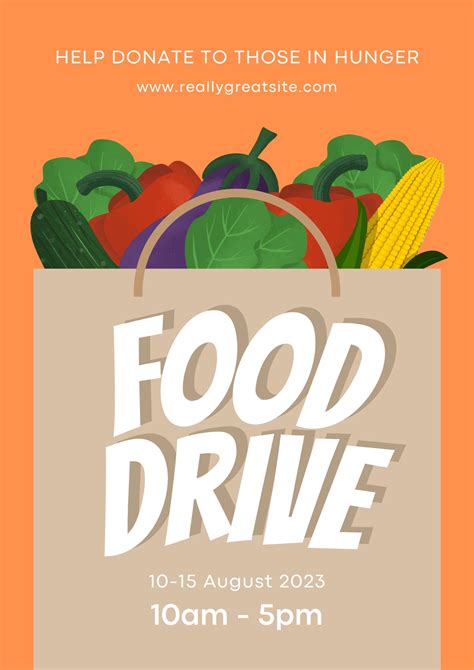 Food Drive Poster Ideas