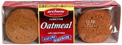 Archway Family Pak Oatmeal Cookies - 16 oz, Nutrition Information | Innit