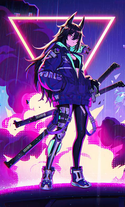 Anime Girl iPhone Neon Wallpapers - Wallpaper Cave