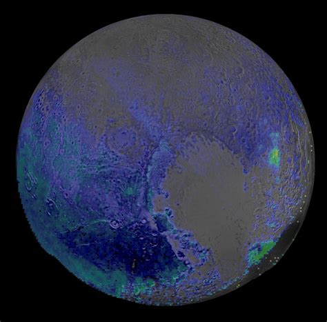 Map reveals where there's water ice on Pluto