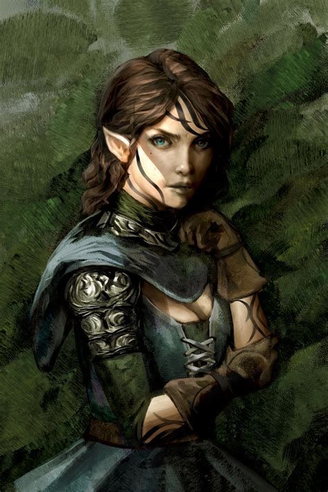 [Art][OC] Filauria Glynynore the Wood Elf :D : r/DnD