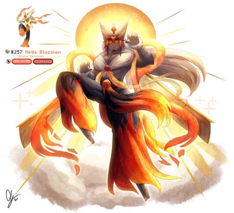 257. Mega Blaziken (Shiny) by iingo on DeviantArt