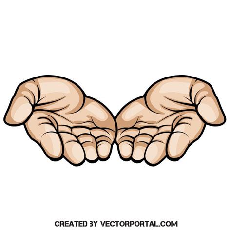 Open hands vector graphics | Open hands, Vector drawing, Hand logo