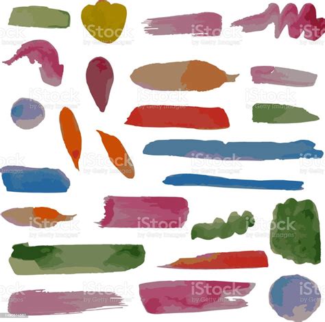 Big Set Of Digital Brushes For Digital Art Stock Illustration - Download Image Now - Abstract ...