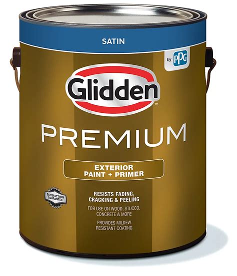 Glidden Premium Exterior Paint + Primer Satin White 3.7 L | The Home Depot Canada