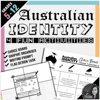 Australian Identity by Jadyn Thone | Teachers Pay Teachers