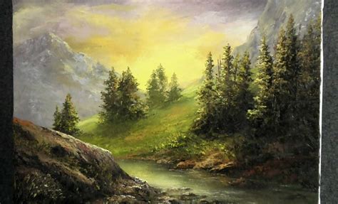 Landscape Painting With Palette Knife at PaintingValley.com | Explore collection of Landscape ...