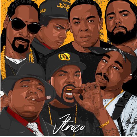 West Coast Legends | Hip hop artwork, Hip hop illustration, Hip hop art