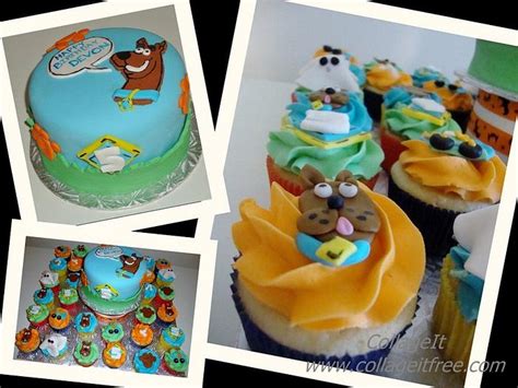 Scooby doo Cupcakes and cake - Decorated Cake by Brett25 - CakesDecor