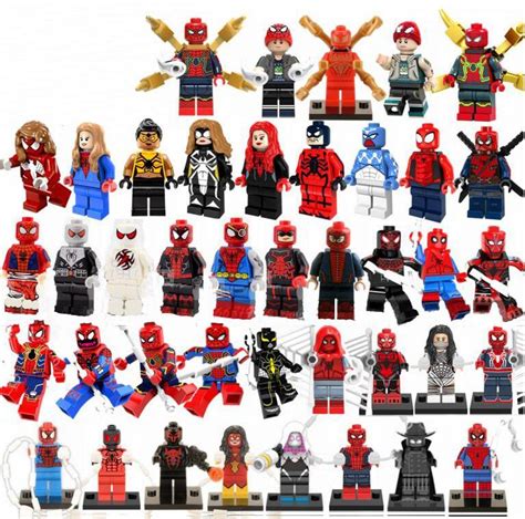 41Pcs Spider-Man Minifigures Compatible Lego Toy Avengers Super Heroes Spider-Man series | SG ...