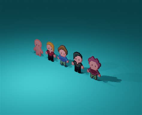 Pixel 3D Characters by Joao9396