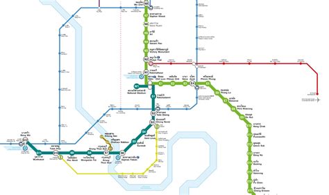 Bangkok Skytrain Map 2023 - Image to u