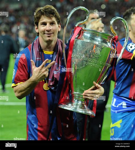 Lionel Messi Champions League Trophy