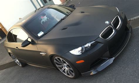 matte black bmw wrap – Custom Vehicle Wraps